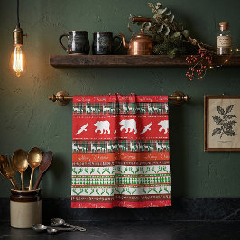 Paño De Cocina Navidad en el bosque