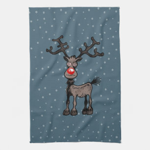 Paño De Cocina Navidad estresante con Rudolf