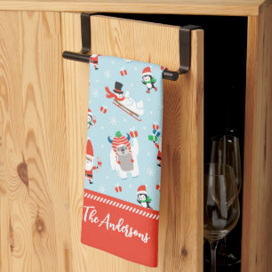 Paño De Cocina Navidad Invernal Caprichosa y Bonita