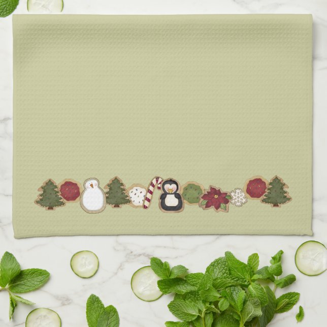 Paño De Cocina Navidad lindo del país (Doblado)