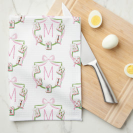 Paño De Cocina Navidad Preppy Mah Jongg
