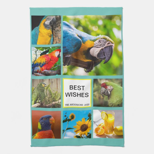 Paño De Cocina Navidades 8 Personalizado de fotografía de familia (Vertical)