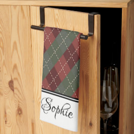Paño De Cocina Navidades Argyle Personalizado