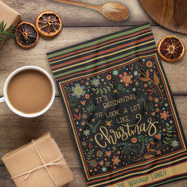 Paño De Cocina Navidades astutos y caprichosos citan personalidad
