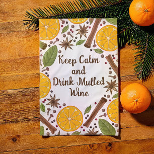 Paño De Cocina Navidades blanco picante de vino