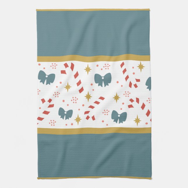 Paño De Cocina Navidades Candy Canes (Vertical)