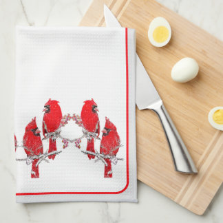 Paño De Cocina Navidades Cardinal