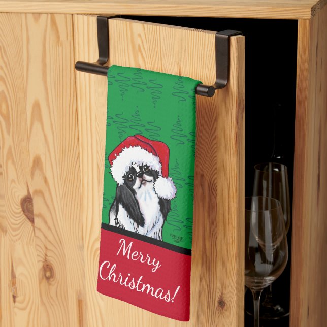 Paño De Cocina Navidades chinos de KiniArt (Pliegue de tercios)