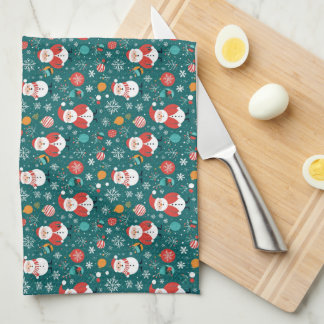 Paño De Cocina Navidades con patrón Santa