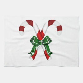 Paño De Cocina Navidades Con Vela Con Bow