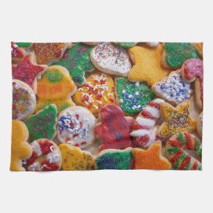 Paño De Cocina Navidades Cookies En Coloridas Vacaciones