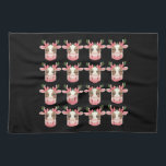 Paño De Cocina Navidades Coquette Highland Vaca Navidad Occidenta<br><div class="desc">Navidades Coquette Highland Vaca Estética de Navidad Occidental</div>