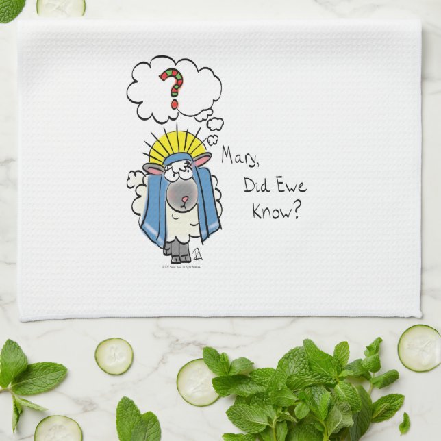 Paño De Cocina Navidades cristianos graciosos Personalizado de ov (Doblado)