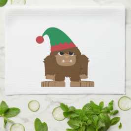 Paño De Cocina Navidades Cute Sasquatch Elf