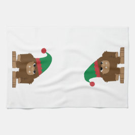 Paño De Cocina Navidades Cute Sasquatch Elf