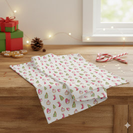 Paño De Cocina Navidades de acuarela Cookies Holiday Cute