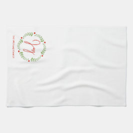 Paño De Cocina Navidades de acuarela festiva se personalizan