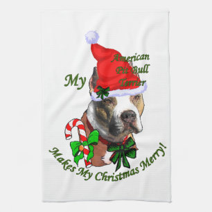Paño De Cocina Navidades de American Pit Bull Terrier