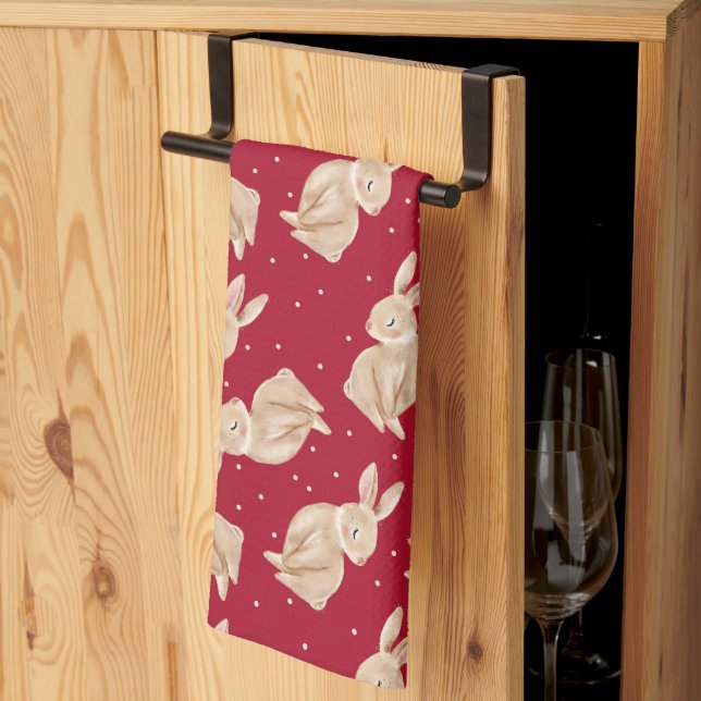 Paño De Cocina Navidades de Animales de Winter Wonderland Woodlan (Pliegue de tercios)