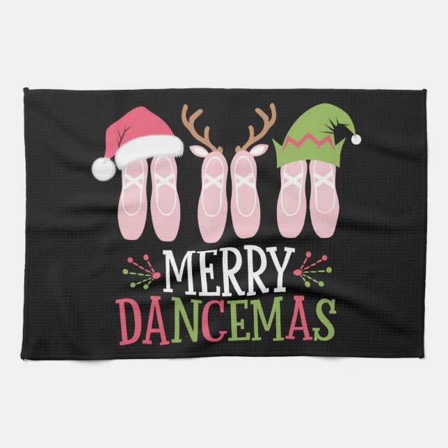 Paño De Cocina Navidades de bailes de cerezos ballet zapatillas b (Horizontal)