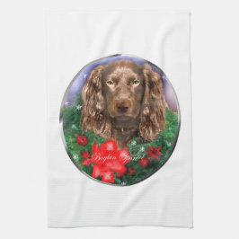 Paño De Cocina Navidades de Boykin Spaniel