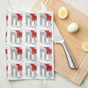 Paño De Cocina Navidades de Brooklyn Bridge Bow NYC