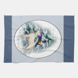 Paño De Cocina Navidades de Bull Terrier