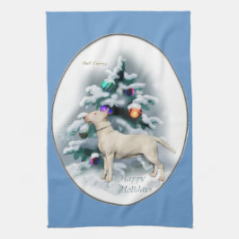 Paño De Cocina Navidades de Bull Terrier