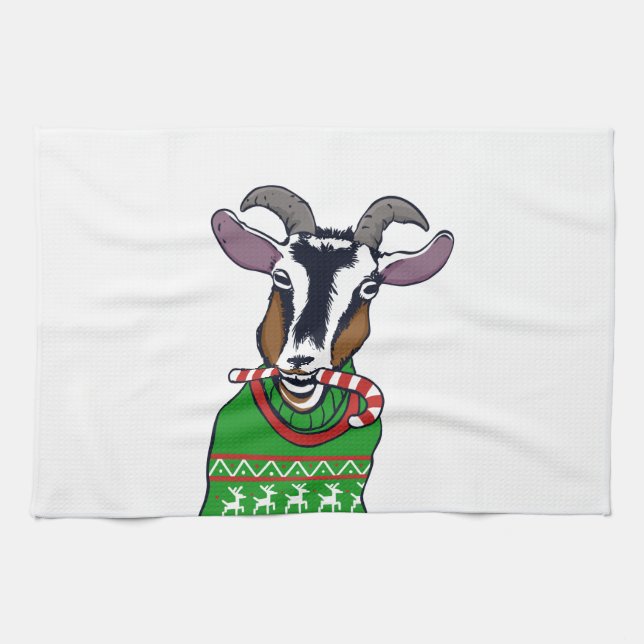 Paño De Cocina Navidades de cabra Sweater (Horizontal)