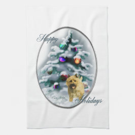 Paño De Cocina Navidades de Cairn Terrier