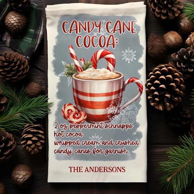 Paño De Cocina Navidades de Candy Cane Cocktail Personalizado de  (Subido por el creador)
