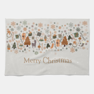 Paño De Cocina Navidades de copos de nieve