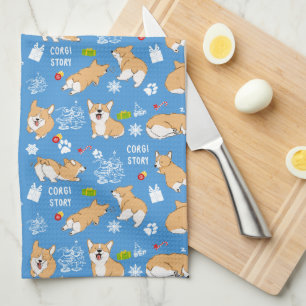Paño De Cocina Navidades de Corgi Story