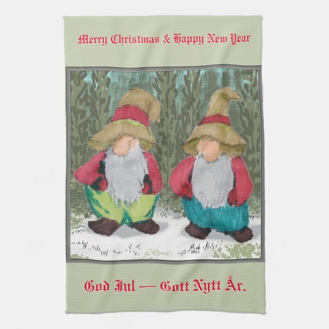 Paño De Cocina navidades de "El Tomdiez" (Vertical)