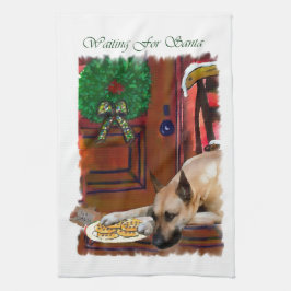 Paño De Cocina Navidades de Fawn Great Dane
