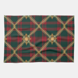 PAÑO DE COCINA NAVIDADES DE FESTIVIDAD PLAYA DE ORO VERDE ROJO