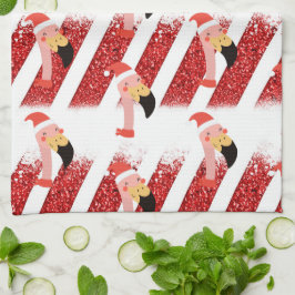 Paño De Cocina Navidades de Flamingo Tema