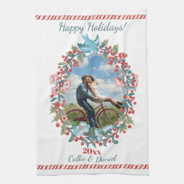 Paño De Cocina Navidades de fotografía personalizados Wreath Coup