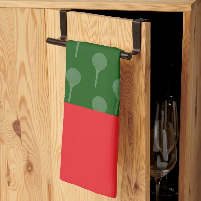 Paño De Cocina Navidades de golf Regalos Temas de golf (Pliegue de tercios)