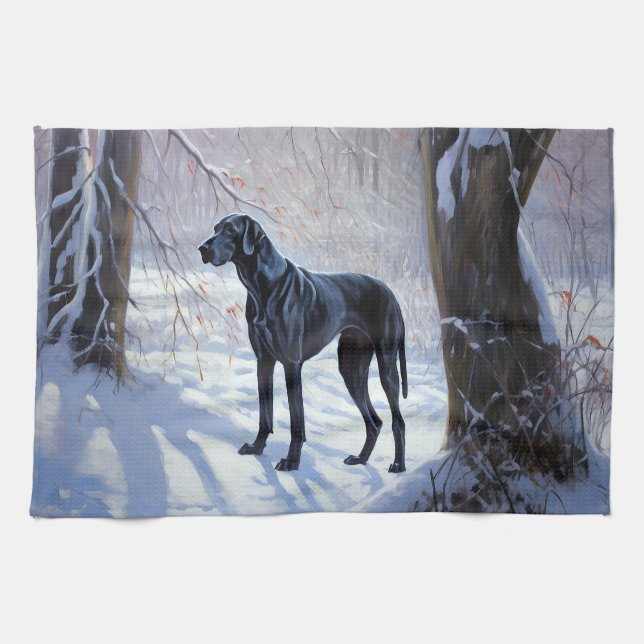 Paño De Cocina Navidades de Great Dane Let It Snow (Horizontal)