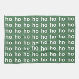 Paño De Cocina Navidades de Ho-Ho-Ho Green