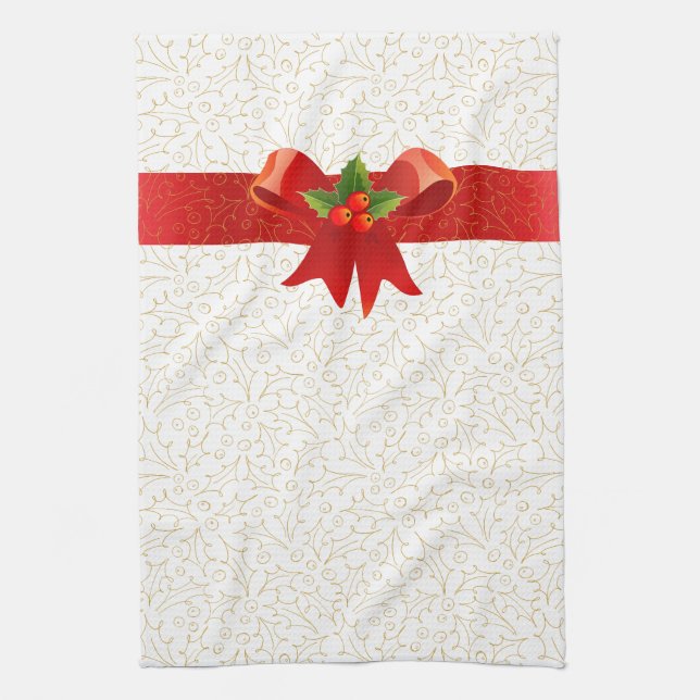 Paño De Cocina Navidades de Holly Jolly (Vertical)