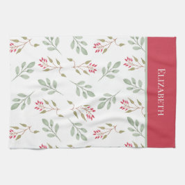 Paño De Cocina Navidades de Hot Pink Holly Berry