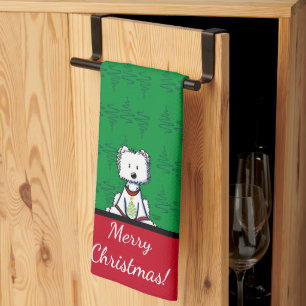Paño De Cocina Navidades de KiniArt Westie