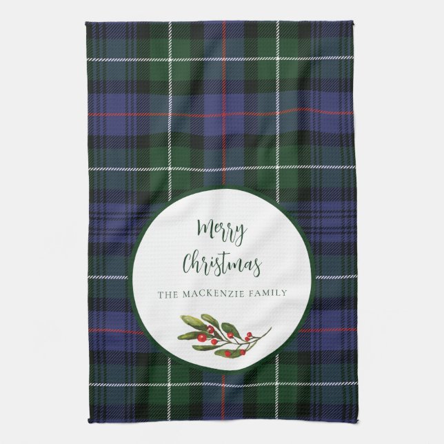 Paño De Cocina Navidades de la familia Plaid MacKenzie Tartan (Vertical)