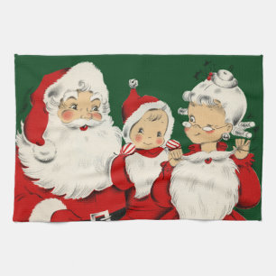 Paño De Cocina Navidades de la familia Santa