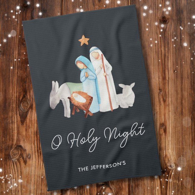 Paño De Cocina Navidades de la Natividad Religiosa (Subido por el creador)