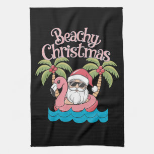 Paño De Cocina Navidades de la playa Vacaciones tropicales en San
