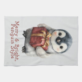 Paño De Cocina Navidades de Merry & Bright Penguin