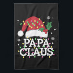 Paño De Cocina Navidades de Papa Claus alumbran a la familia Paja<br><div class="desc">Navidades de Papa Claus alumbran a la familia Pajama</div>